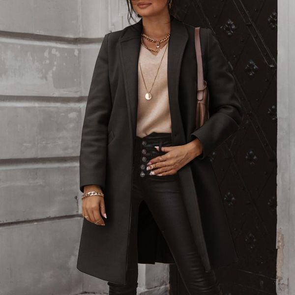 women's wool & blends 2021 uk women plus size autumn winter cassic simple maxi long coat female robe outerwear manteau femme, Black
women's wool & blends 2021 uk women plus size autumn winter cassic simple maxi long coat female robe outerwear manteau femme, Black