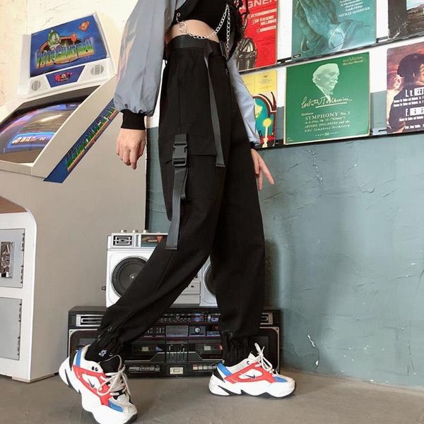 women's pants & capris women casual black cargo joggers cotton overalls ribbons belt streetwear autumn winter harem man fashions trouse, Black;white
women's pants & capris women casual black cargo joggers cotton overalls ribbons belt streetwear autumn winter harem man fashions trouse, Black;white