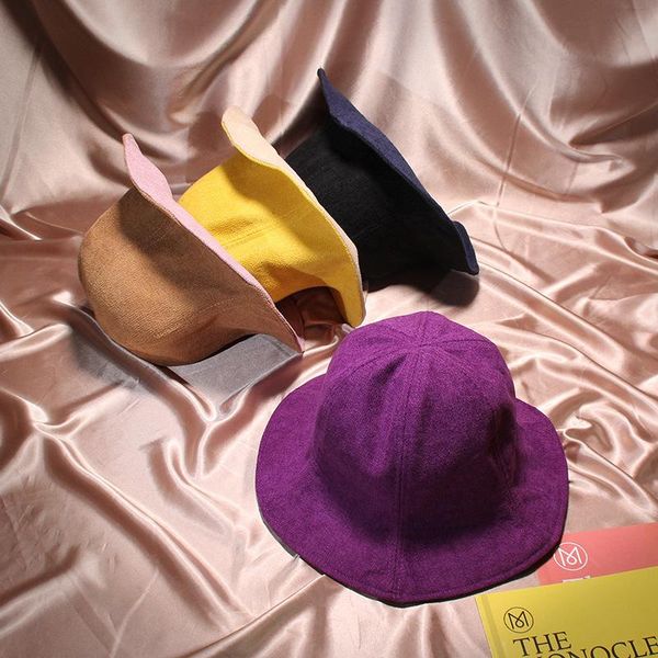 autumn winter women bucket hat two-sided colors caps chic fisherman panama fiber velvet hats wide brim, Blue;gray
autumn winter women bucket hat two-sided colors caps chic fisherman panama fiber velvet hats wide brim, Blue;gray