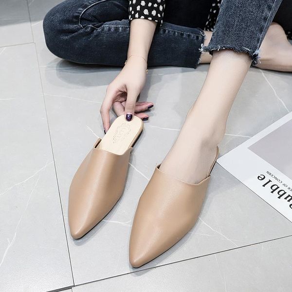 slippers summer flats lady sandals soild color slip on pointed toe women mules outdoor slipper shoes woman slides zapatos u24-95, Black
slippers summer flats lady sandals soild color slip on pointed toe women mules outdoor slipper shoes woman slides zapatos u24-95, Black