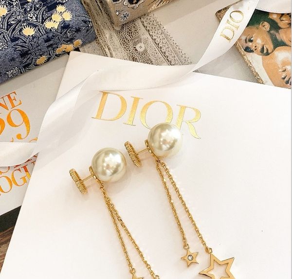 backs earrings d family star pearl long and short tassel fashion temperament cd s925 silver needle multi wearing female japan south korea, White
backs earrings d family star pearl long and short tassel fashion temperament cd s925 silver needle multi wearing female japan south korea, White