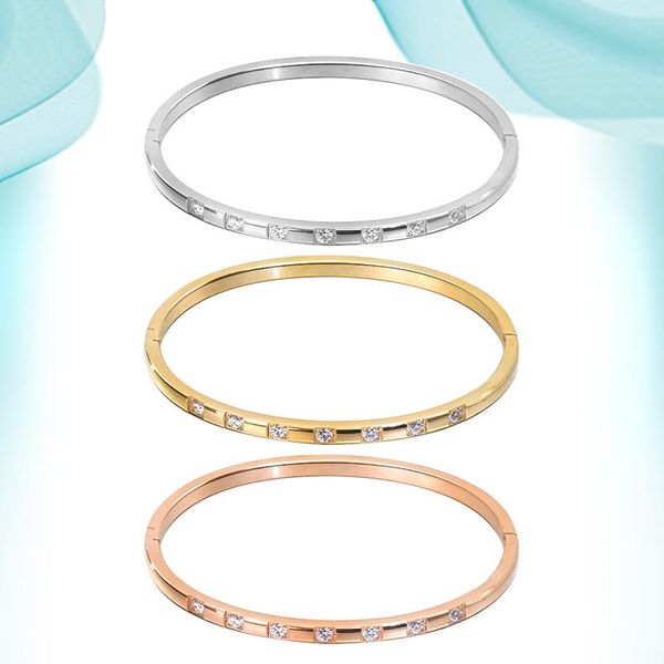 bangle 2021 type clasp ladies bracelet micro-inlaid zircon titanium steel glossy customized for women girls party gifts, Black
bangle 2021 type clasp ladies bracelet micro-inlaid zircon titanium steel glossy customized for women girls party gifts, Black