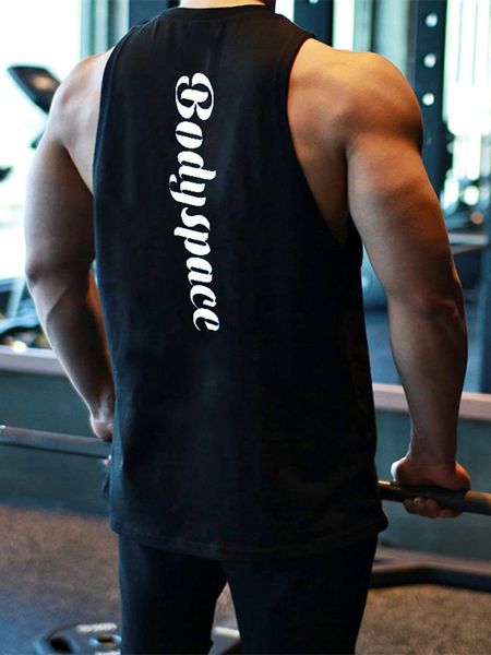 men's vests muscle musculation without sleeves casual tank european american cotton loose impression vest training basketball s, Black;white
men's vests muscle musculation without sleeves casual tank european american cotton loose impression vest training basketball s, Black;white