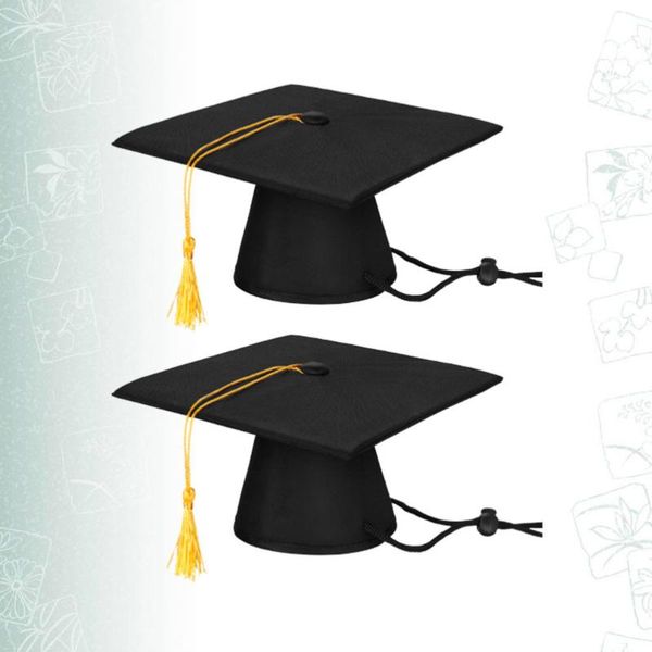2pcs black graduation caps with tassels pet toys costumes dress accessories ceremony hat po props for dog apparel
2pcs black graduation caps with tassels pet toys costumes dress accessories ceremony hat po props for dog apparel