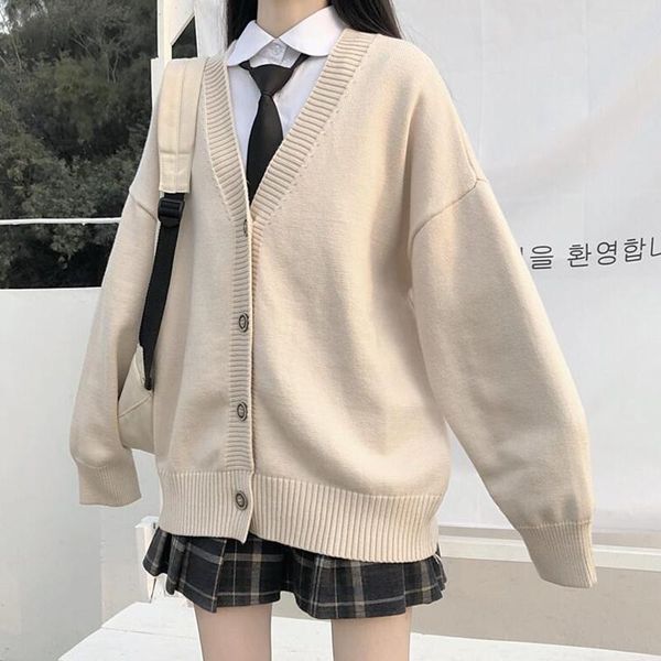 clothing sets japanese fashion college jk loose v-neck cardigan 2021 sweater female outer wear coat school uniform, White
clothing sets japanese fashion college jk loose v-neck cardigan 2021 sweater female outer wear coat school uniform, White