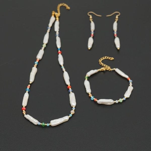 earrings & necklace selling glass eyes stone baroque freshwater pearl bracelet earring jewelry set, Silver
earrings & necklace selling glass eyes stone baroque freshwater pearl bracelet earring jewelry set, Silver