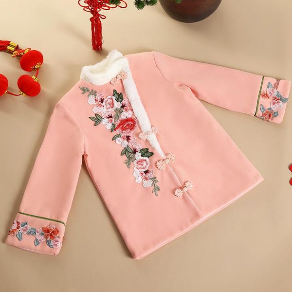 girls' winter clothes thickened warm year woolen coats chinese children's girls pink party costume ethnic clothing, Red
girls' winter clothes thickened warm year woolen coats chinese children's girls pink party costume ethnic clothing, Red