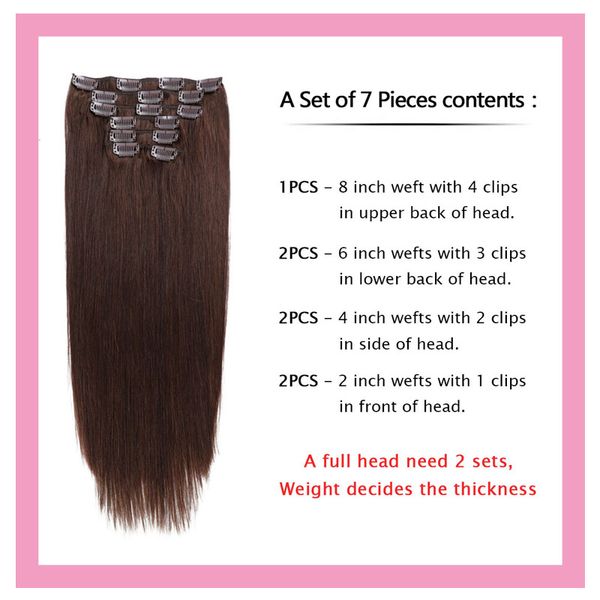 silky straight 2# color clip in hair extensions 14-24inch two color clip-on 100% malaysian human virgin hair 70g 100g, Black;brown
silky straight 2# color clip in hair extensions 14-24inch two color clip-on 100% malaysian human virgin hair 70g 100g, Black;brown