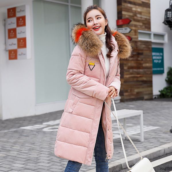 women's down & parkas winter parka jacket large fur collar cotton coat women velvet padded camperas mujer kj756 ftvi, Black
women's down & parkas winter parka jacket large fur collar cotton coat women velvet padded camperas mujer kj756 ftvi, Black