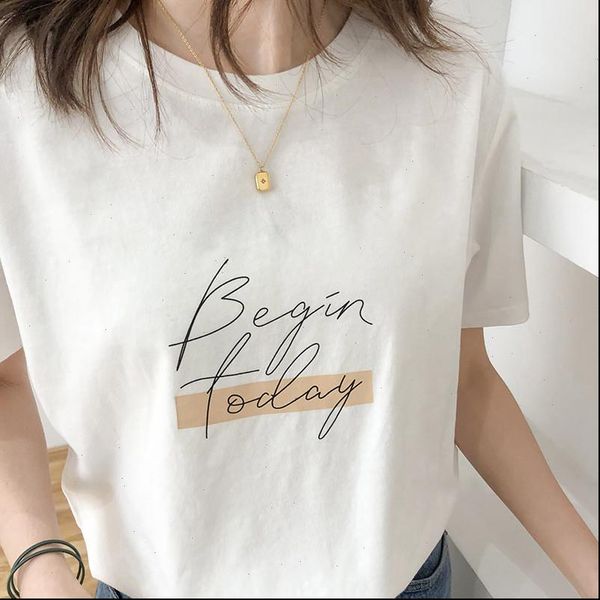 women letter t shirt o neck short sleeve loose casual pure cotton girls spring thick pullovers femme drop, White
women letter t shirt o neck short sleeve loose casual pure cotton girls spring thick pullovers femme drop, White