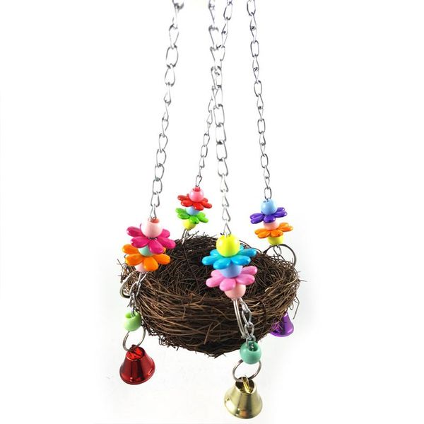bird cages pet rattan nest hammock swing hanging chew toys parrot parakeet basket drop
bird cages pet rattan nest hammock swing hanging chew toys parrot parakeet basket drop
