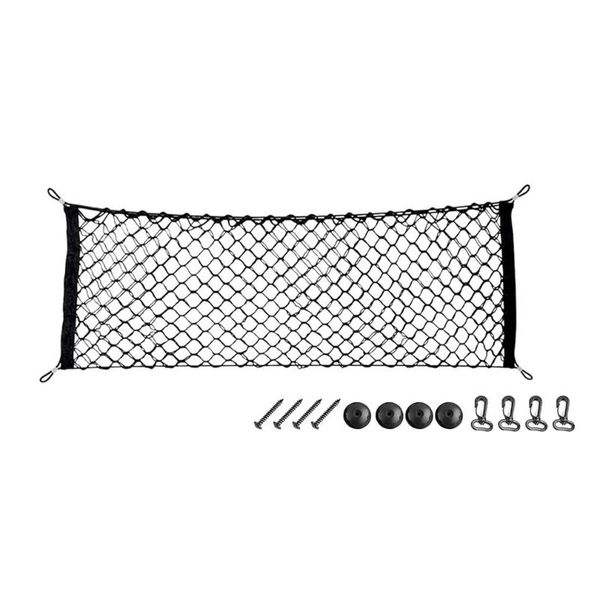 storage bags car trunk rear net cargo luggage elastic holder pocket for suv seat back organizer