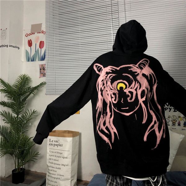 women's hoodies & sweatshirts autumn winter cartoon animation secondary girls printed sweater loose men and women oversize trend ins ho, Black
women's hoodies & sweatshirts autumn winter cartoon animation secondary girls printed sweater loose men and women oversize trend ins ho, Black