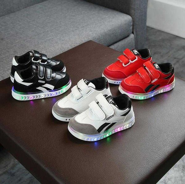 kids toddler shoes led glowing sneakers with light children running shoes hook loop fashion luminous sport shoes for girls boys x0703, Black;red
kids toddler shoes led glowing sneakers with light children running shoes hook loop fashion luminous sport shoes for girls boys x0703, Black;red