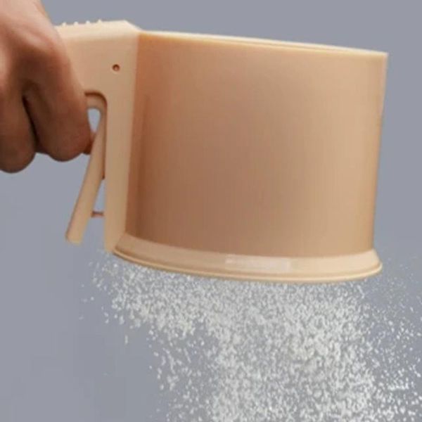 handheld flour sieve mesh sifting stainless steel sifter semi-automatic handy filter baking tools kitchen tool & pastry
handheld flour sieve mesh sifting stainless steel sifter semi-automatic handy filter baking tools kitchen tool & pastry
