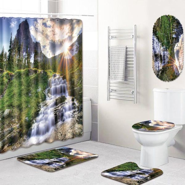 bath mats mountain view bathroom shower curtain mat toilet cover bathtub five-piece carpet rugs set rug
bath mats mountain view bathroom shower curtain mat toilet cover bathtub five-piece carpet rugs set rug