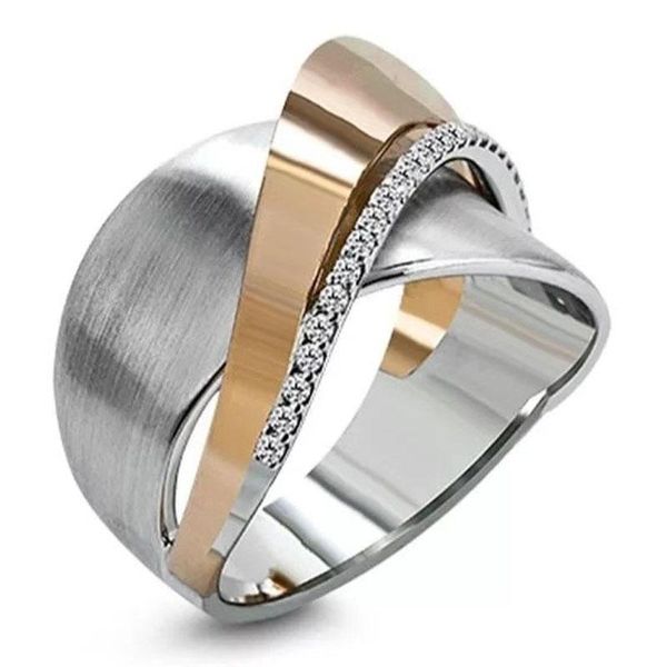 cluster rings mengyi luxury zircon two-tone ring fashion love party wedding for women vintage jewelry, Golden;silver
cluster rings mengyi luxury zircon two-tone ring fashion love party wedding for women vintage jewelry, Golden;silver