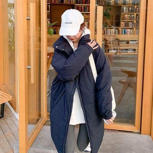 winter spring women jacket pockets stand collar puffer parkas high-quality oversize warm long coat women's down &, Black
winter spring women jacket pockets stand collar puffer parkas high-quality oversize warm long coat women's down &, Black