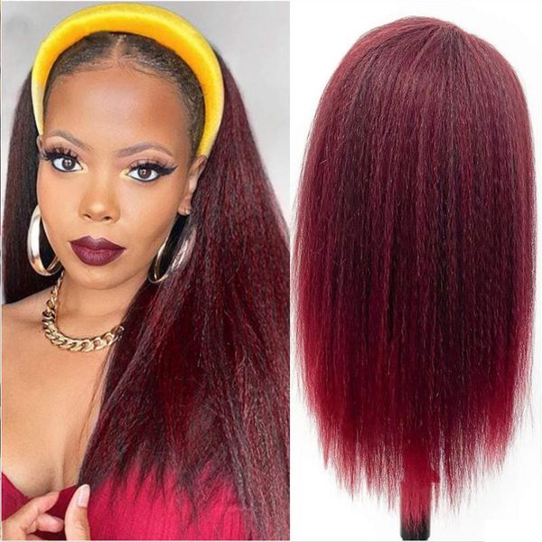 synthetic wigs kinky wine red straight for women headband wig long hair natural black head band beauty daily wear
synthetic wigs kinky wine red straight for women headband wig long hair natural black head band beauty daily wear
