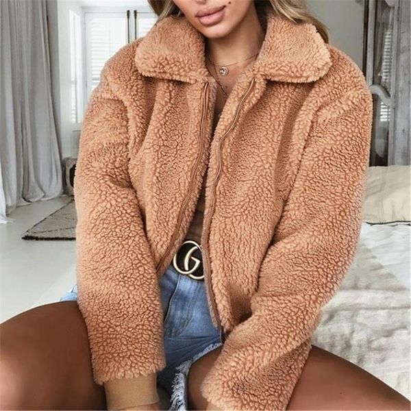 women's jackets faux fur coat women cotton fluffy teddy jacket lady warm outerwear cardigan fleece short bomber, Black;brown
women's jackets faux fur coat women cotton fluffy teddy jacket lady warm outerwear cardigan fleece short bomber, Black;brown