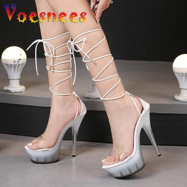 sandals cover heel lace up transparent one word band models shoes female gradient color frosting platform thin high heels, Black
sandals cover heel lace up transparent one word band models shoes female gradient color frosting platform thin high heels, Black