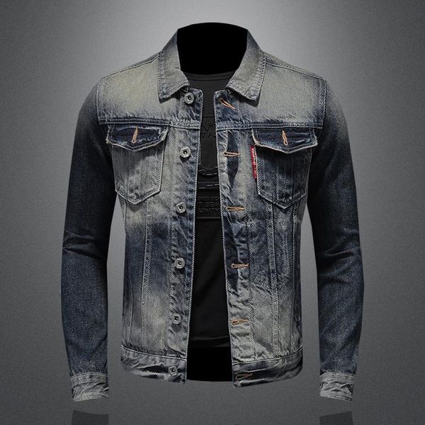 arrival coat men casual slim fit twill vintage denim jacket men's jackets, Black;brown
arrival coat men casual slim fit twill vintage denim jacket men's jackets, Black;brown