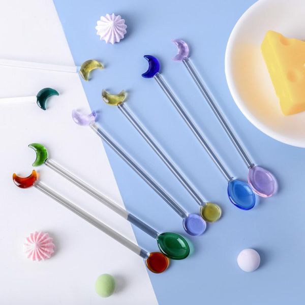 spoons moon shape spoon stir glass lovely creative long handle juice coffee multi-color rod home use
spoons moon shape spoon stir glass lovely creative long handle juice coffee multi-color rod home use