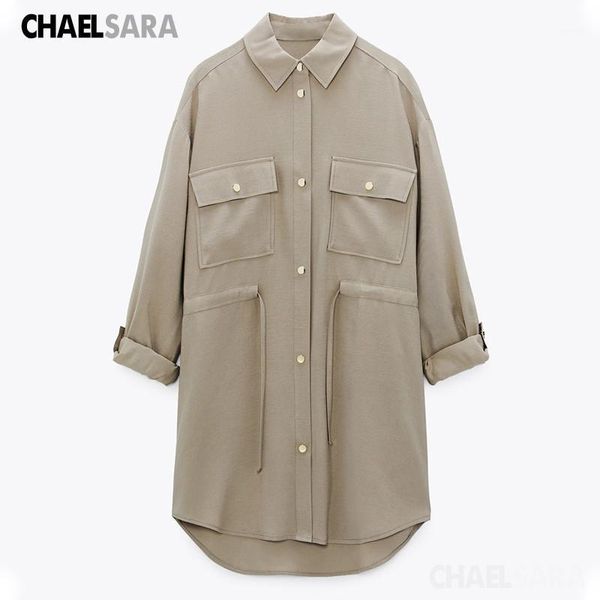 women's jackets 2021 spring women solid long sleeve vintage shirt jacket lace up turn-down collar outwear female casual loose coat chic, Black;brown
women's jackets 2021 spring women solid long sleeve vintage shirt jacket lace up turn-down collar outwear female casual loose coat chic, Black;brown