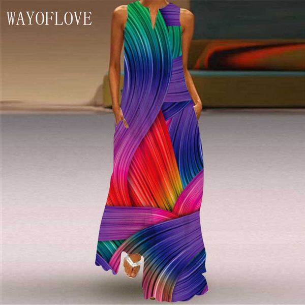 wayoflove fashion summer dress women beach robe elegant casual plus size long dresses woman sleeveless girl dress women 210602, Black;gray
wayoflove fashion summer dress women beach robe elegant casual plus size long dresses woman sleeveless girl dress women 210602, Black;gray