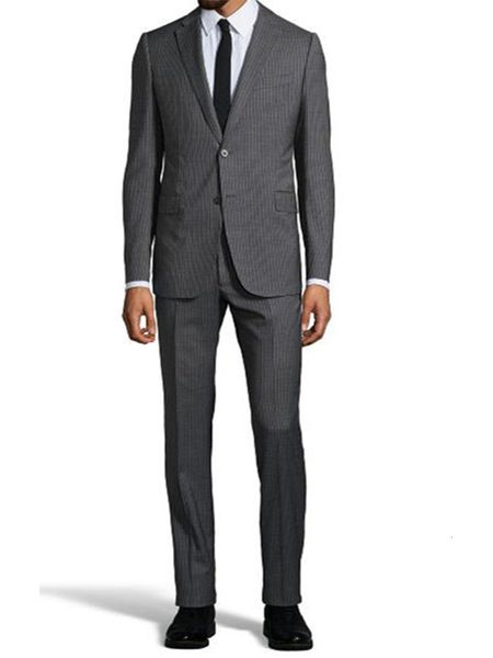 men's suits & blazers dark grey mens pinstripe suit custom made gray striped suit,tailored single breasted pinstriped men, White;black
men's suits & blazers dark grey mens pinstripe suit custom made gray striped suit,tailored single breasted pinstriped men, White;black