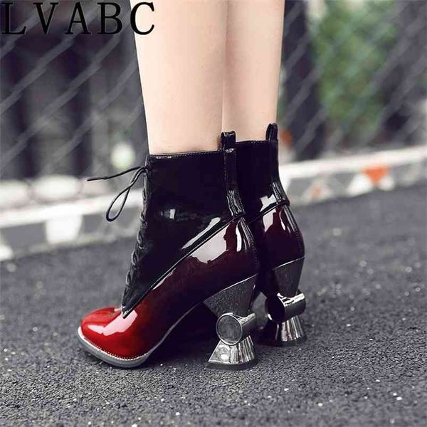winter women's shoes thick with high-heeled tube in the women's boots in europe and america with patent leather wild 210914, Black
winter women's shoes thick with high-heeled tube in the women's boots in europe and america with patent leather wild 210914, Black