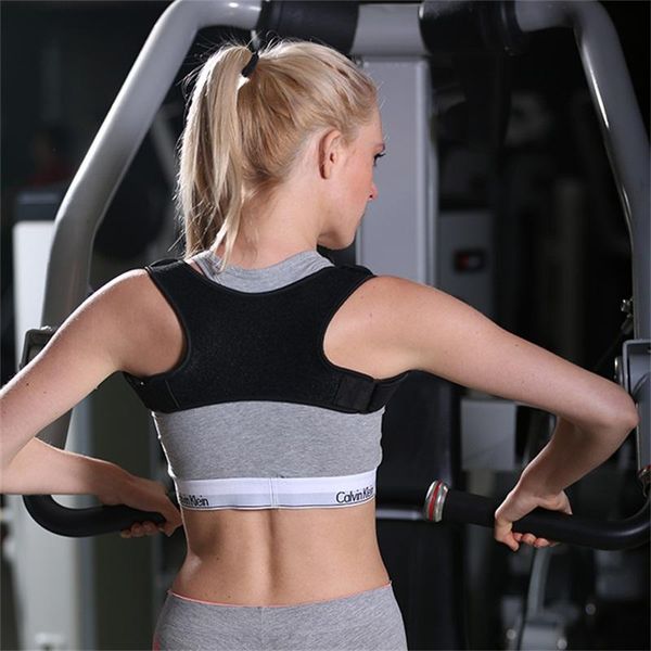 upper back brace support belt adjustable posture corrector clavicle spine shoulder lumbar correction, Black;blue
upper back brace support belt adjustable posture corrector clavicle spine shoulder lumbar correction, Black;blue