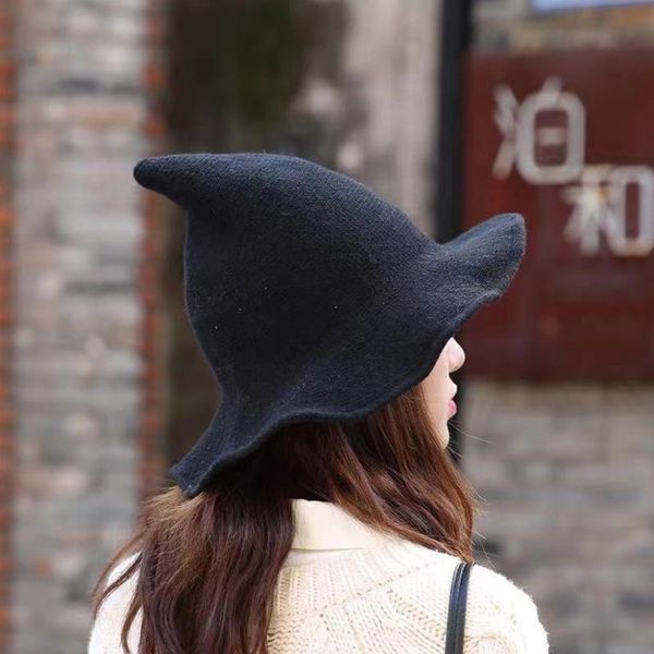 wide brim hats halloween women modern witch hat foldable wool felt knit fashion solid color party warm autumn winter cap gifts, Blue;gray
wide brim hats halloween women modern witch hat foldable wool felt knit fashion solid color party warm autumn winter cap gifts, Blue;gray