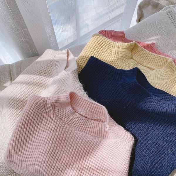 pullover casual kids girl boy knit sweaters autumn winter solid color loose jumpers children round collar long sleeve 0-6y, Blue
pullover casual kids girl boy knit sweaters autumn winter solid color loose jumpers children round collar long sleeve 0-6y, Blue