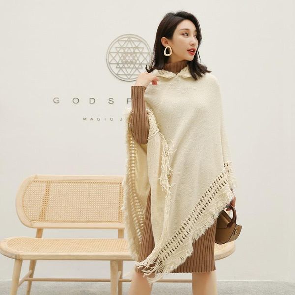 scarves women winter hooded coat poncho ladies autumn knitted capes shawl scarf bohemian sweater fringe female tassel mujer oversized, Blue;gray
scarves women winter hooded coat poncho ladies autumn knitted capes shawl scarf bohemian sweater fringe female tassel mujer oversized, Blue;gray