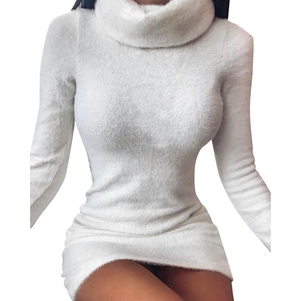 casual dresses sale 2021 winter long sleeve fluffy sweater dress women turtleneck sweaters pullover famale knitted sheath, Black;gray
casual dresses sale 2021 winter long sleeve fluffy sweater dress women turtleneck sweaters pullover famale knitted sheath, Black;gray
