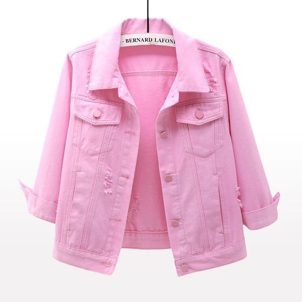 women's jackets short pink white denim spring loose 3/4 sleeve single-breasted thin hole vintage jeans tide g221 zv2y, Black;brown
women's jackets short pink white denim spring loose 3/4 sleeve single-breasted thin hole vintage jeans tide g221 zv2y, Black;brown