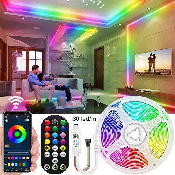 strips ws2811 rgb 5m dream color ic led strip lights bluetooth app control smd full diode flexible tape holiday party bedroom decor
strips ws2811 rgb 5m dream color ic led strip lights bluetooth app control smd full diode flexible tape holiday party bedroom decor