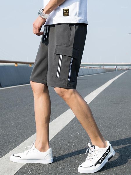 men casual summer shorts solid color cotton sport short pants elastic waist string pocket knee length oversized men's, White;black
men casual summer shorts solid color cotton sport short pants elastic waist string pocket knee length oversized men's, White;black