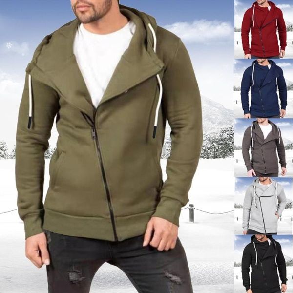 men's hoodies & sweatshirts for men oblique zipper irregular design hoodie autumn winter fashion clothing streetwear hooded slim, Black
men's hoodies & sweatshirts for men oblique zipper irregular design hoodie autumn winter fashion clothing streetwear hooded slim, Black
