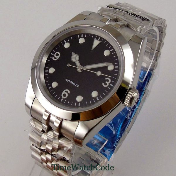39mm/36mm bliger japan real nh35a gentlemen's watch saffier glass jubilee bracelet black iron curve in crown polished, Slivery;brown
39mm/36mm bliger japan real nh35a gentlemen's watch saffier glass jubilee bracelet black iron curve in crown polished, Slivery;brown