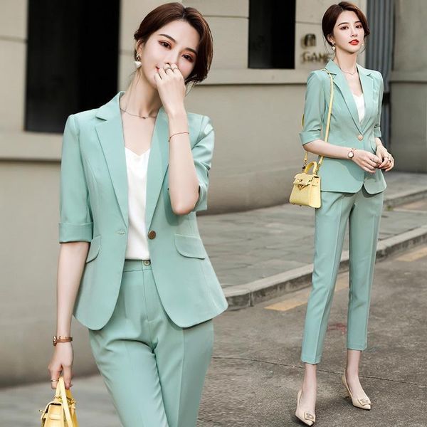 women's two piece pants women 2021 spring fashion 2 sets female business lady office uniform blazer ladies slim thin trousers work pant, White
women's two piece pants women 2021 spring fashion 2 sets female business lady office uniform blazer ladies slim thin trousers work pant, White