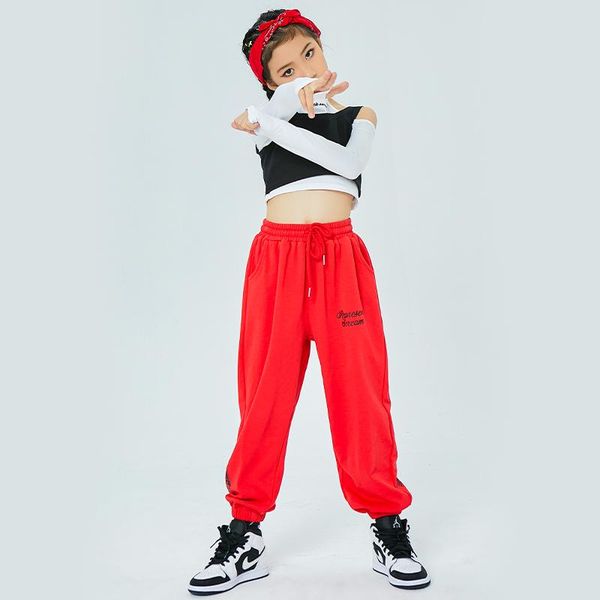 girls hip hop dance costumes for kids long sleeve red pants modern clothes jazz street rave wear dqs6409 stage, Black;red
girls hip hop dance costumes for kids long sleeve red pants modern clothes jazz street rave wear dqs6409 stage, Black;red