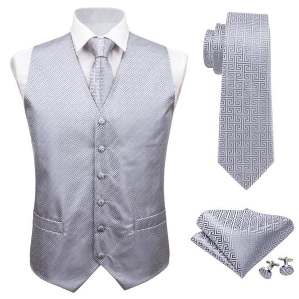 men's vests barry.wang designer mens fahsion sliver floral jacquard woven 100% silk waistcoat handkerchief tie vest suit cufflinks set, Black;white
men's vests barry.wang designer mens fahsion sliver floral jacquard woven 100% silk waistcoat handkerchief tie vest suit cufflinks set, Black;white