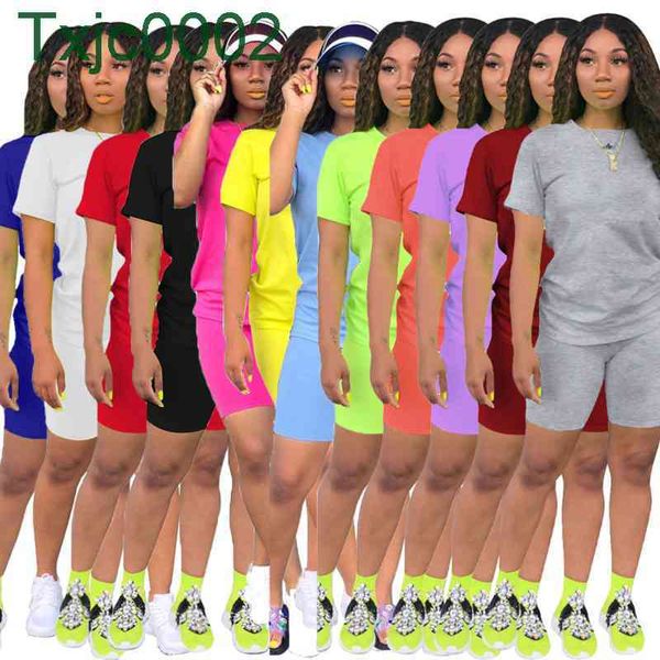 women tracksuits two pieces set deisgner short sleeve t-shirt shorts solid color 2 piece jogger sets yoga outfits plus size sportwear, Gray
women tracksuits two pieces set deisgner short sleeve t-shirt shorts solid color 2 piece jogger sets yoga outfits plus size sportwear, Gray