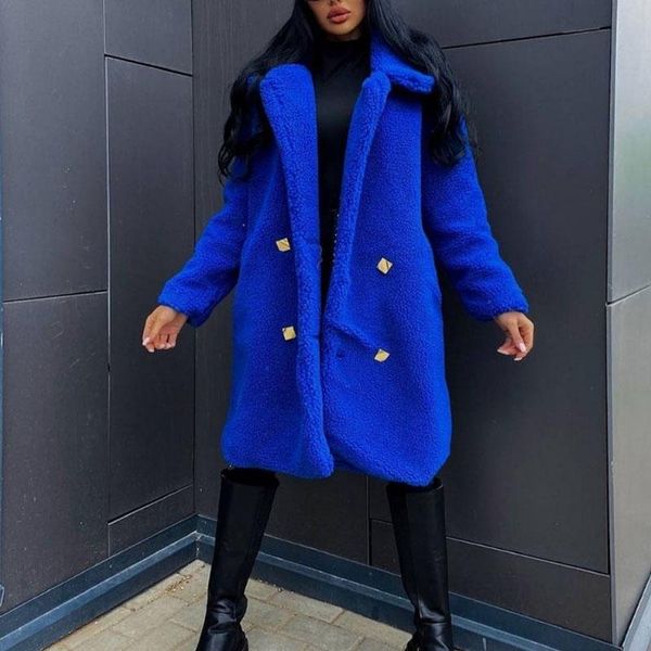 women's fur & faux cp winter lamb coats women fashion turn down collar double breasted jackets elegant long female ladies, Black
women's fur & faux cp winter lamb coats women fashion turn down collar double breasted jackets elegant long female ladies, Black