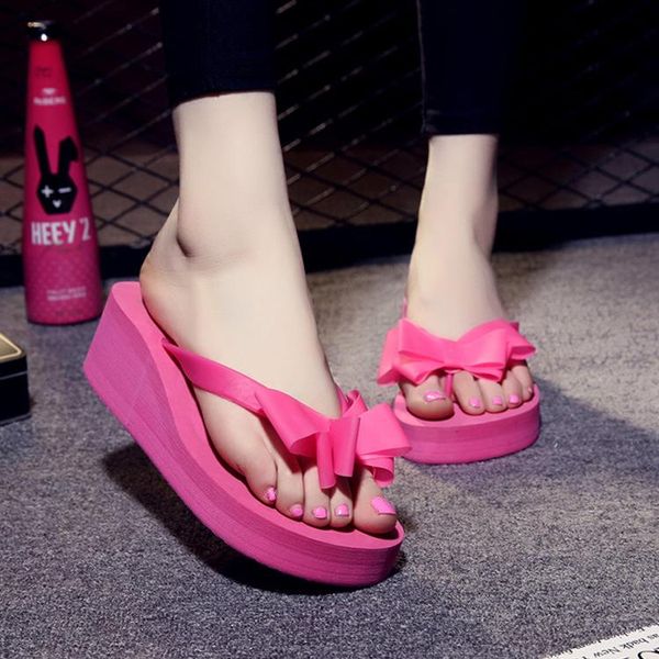 high heels women flip flops summer sandals platform wedges slippers eva bow fashion beach shoes woman hjm78, Black
high heels women flip flops summer sandals platform wedges slippers eva bow fashion beach shoes woman hjm78, Black