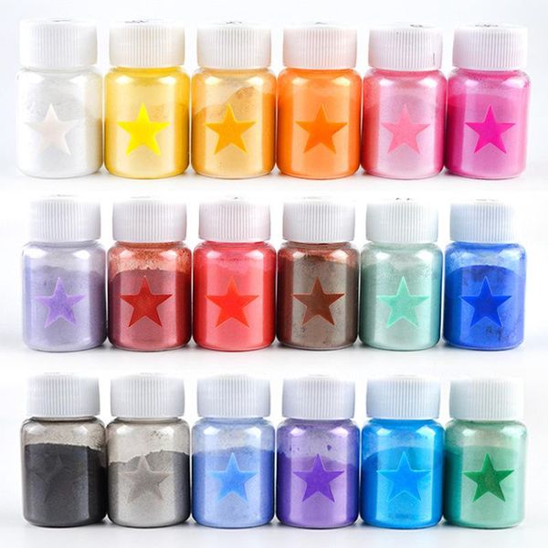 party decoration 18 colors pearlescence pigment 10g pearlescent mica powder epoxy resin dye pearl vibrant shimmery making jewelry tools
party decoration 18 colors pearlescence pigment 10g pearlescent mica powder epoxy resin dye pearl vibrant shimmery making jewelry tools