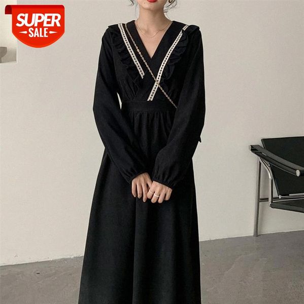 french corduroy black waist was thin hepburn style little dress bottoming with temperament children #pa1i, White;black
french corduroy black waist was thin hepburn style little dress bottoming with temperament children #pa1i, White;black