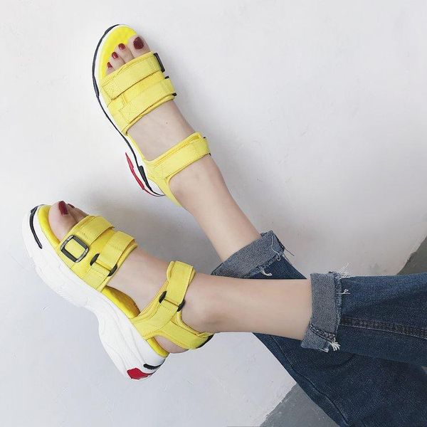 casual sport platform women sandals fashion leisure beach ladies open toe ankle strap med outdoor shoes, Black
casual sport platform women sandals fashion leisure beach ladies open toe ankle strap med outdoor shoes, Black